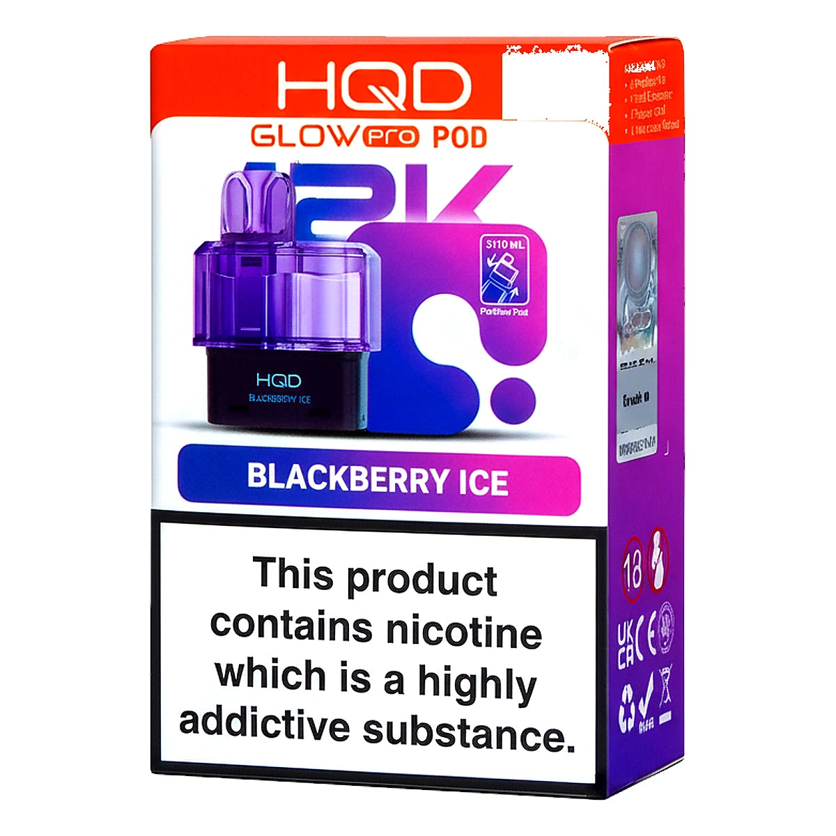 Hqd Glow Pro 12000 Puffs Replacement Pod 20MG In UAE blackberry-ice UAE