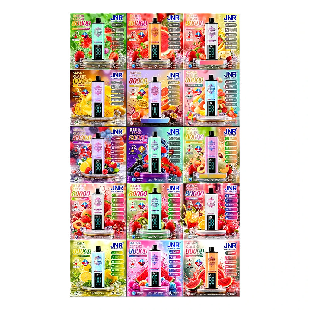 JNR Shisha Classic 80000 Puffs Disposable Vape 3MG in UAE  UAE