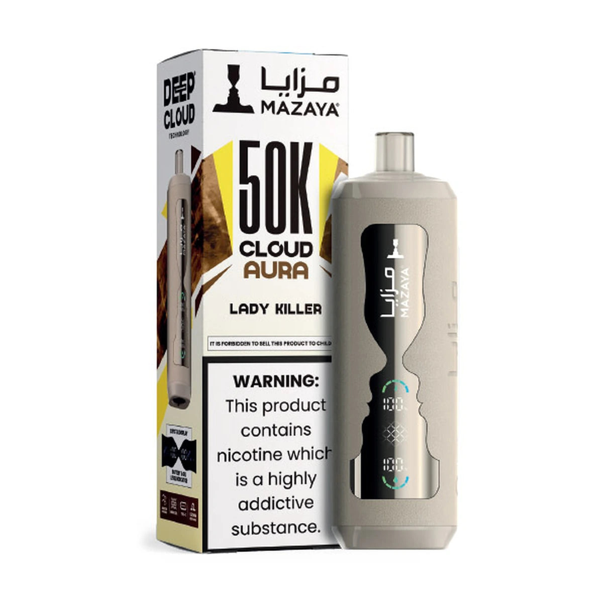 Mazaya Cloud AURA 50000 Puffs Lady Killer Disposable Vape UAE