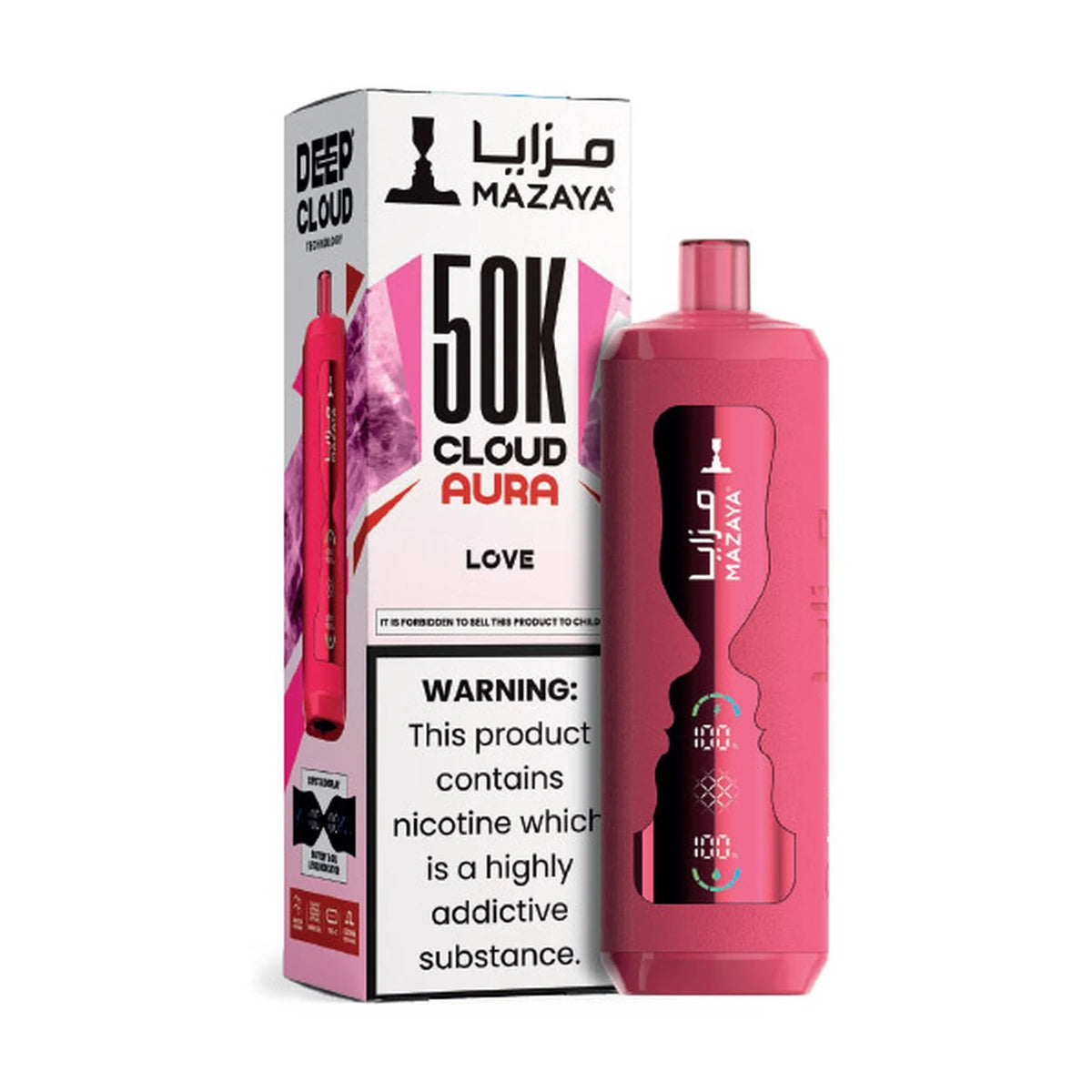 Mazaya Cloud AURA 50000 Puffs Love Disposable Vape UAE