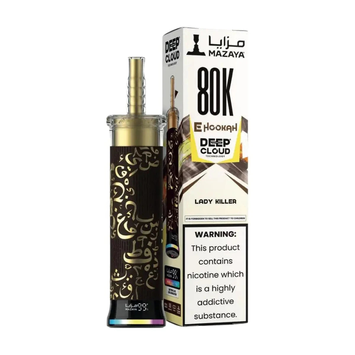 Mazaya Deep Cloud Shisha 80000 Puffs Lady Killer Disposable Vape UAE