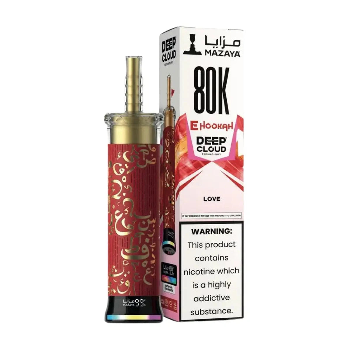 Mazaya Deep Cloud Shisha 80000 Puffs Love Disposable Vape UAE