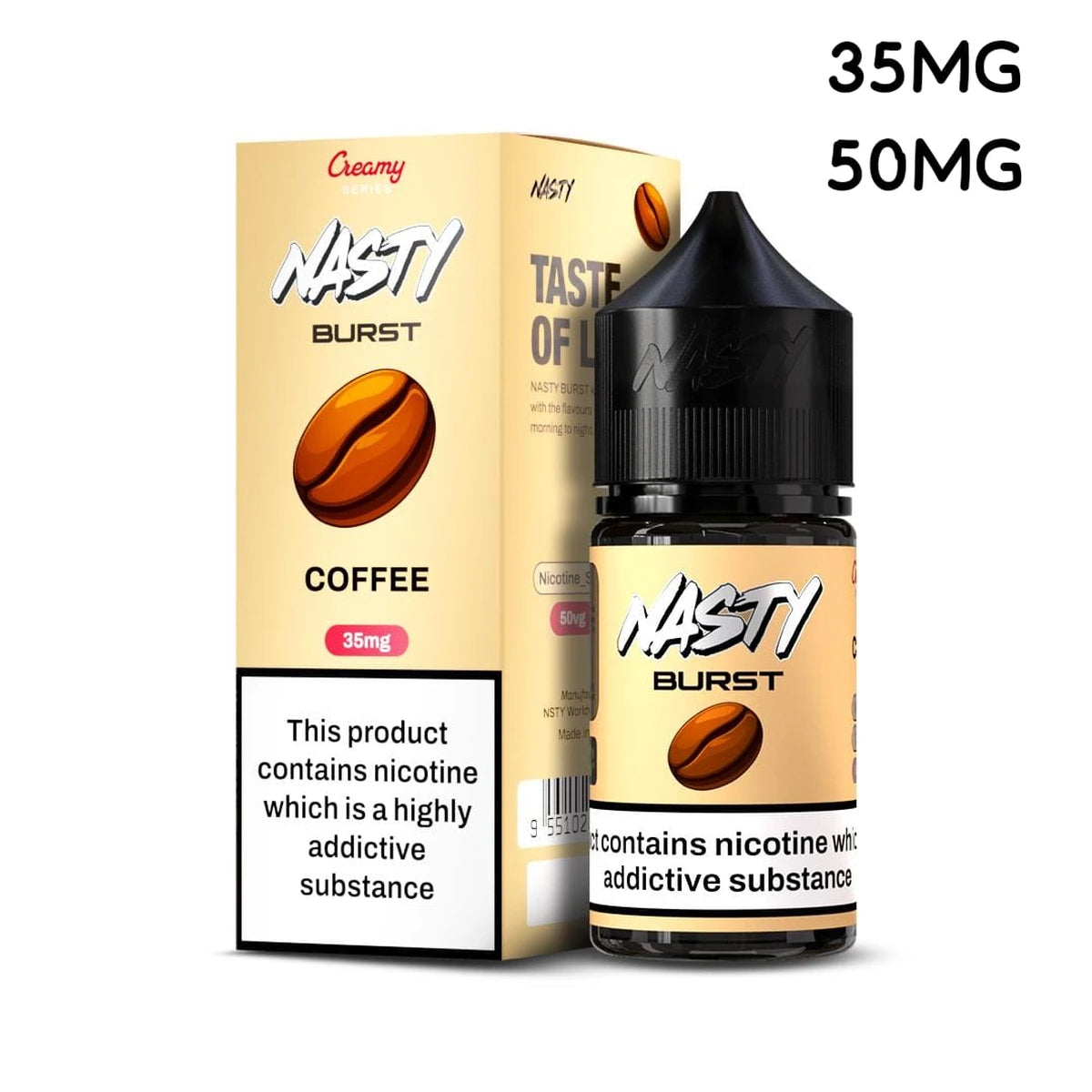 Nasty Burst Coffee 30ml Nic Salt E-Liquid 35mg 50mg UAE