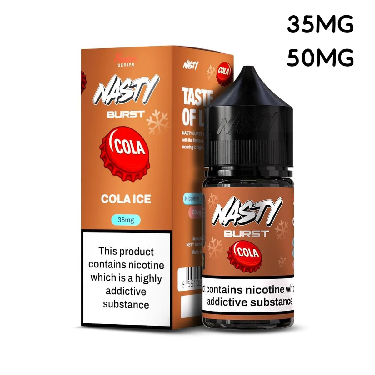 Nasty Burst Cola Ice 30ml Nic Salt E-Liquid 35mg 50mg UAE