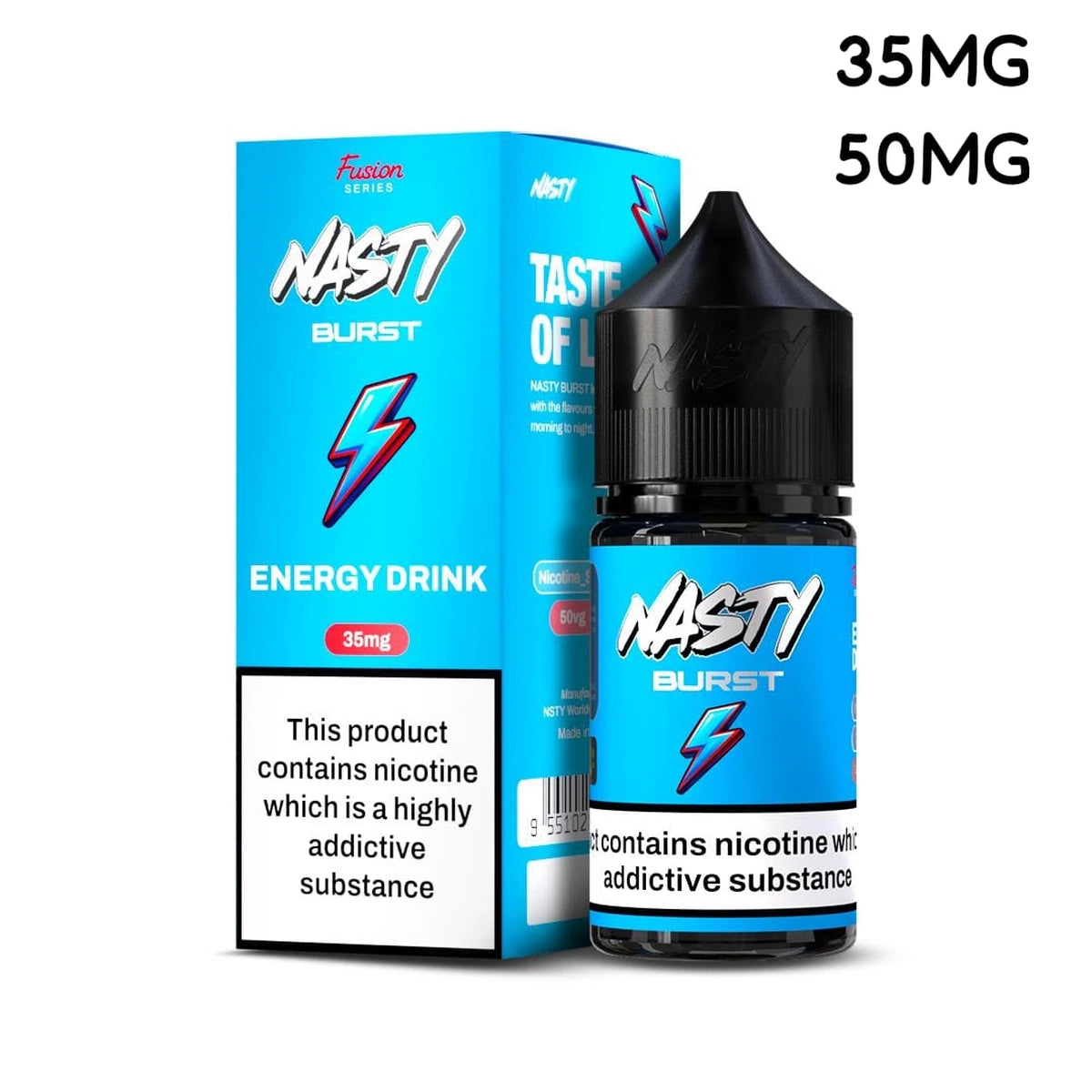 Nasty Burst Energy Drink 30ml Nic Salt E-Liquid 35mg 50mg UAE