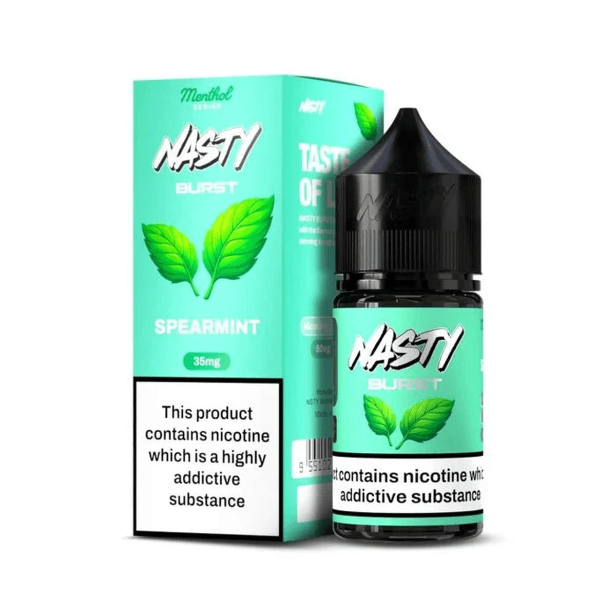 Nasty Burst Spearmint 30ml Nic Salt E-Liquid 35mg 50mg UAE