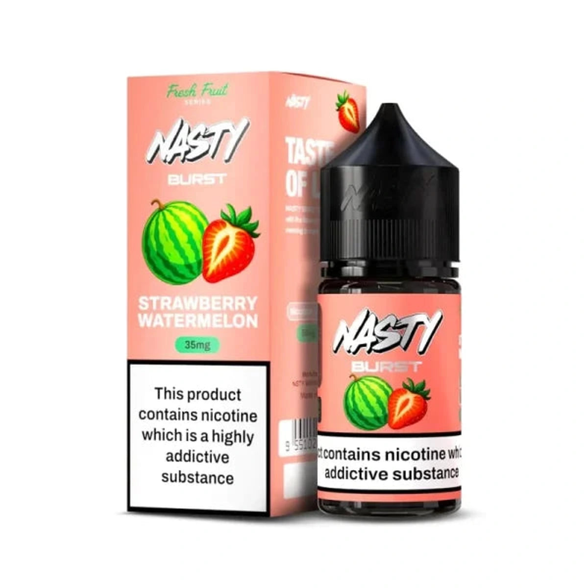 Nasty Burst Strawberry Watermelon 30ml Nic Salt E-Liquid 35mg 50mg UAE