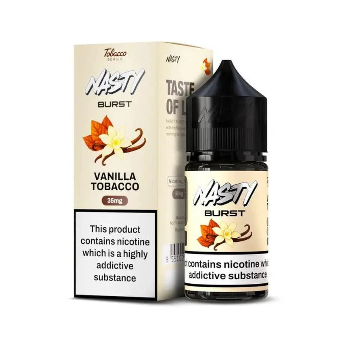 Nasty Burst Vanilla Tobacco 30ml Nic Salt E-Liquid 35mg 50mg UAE