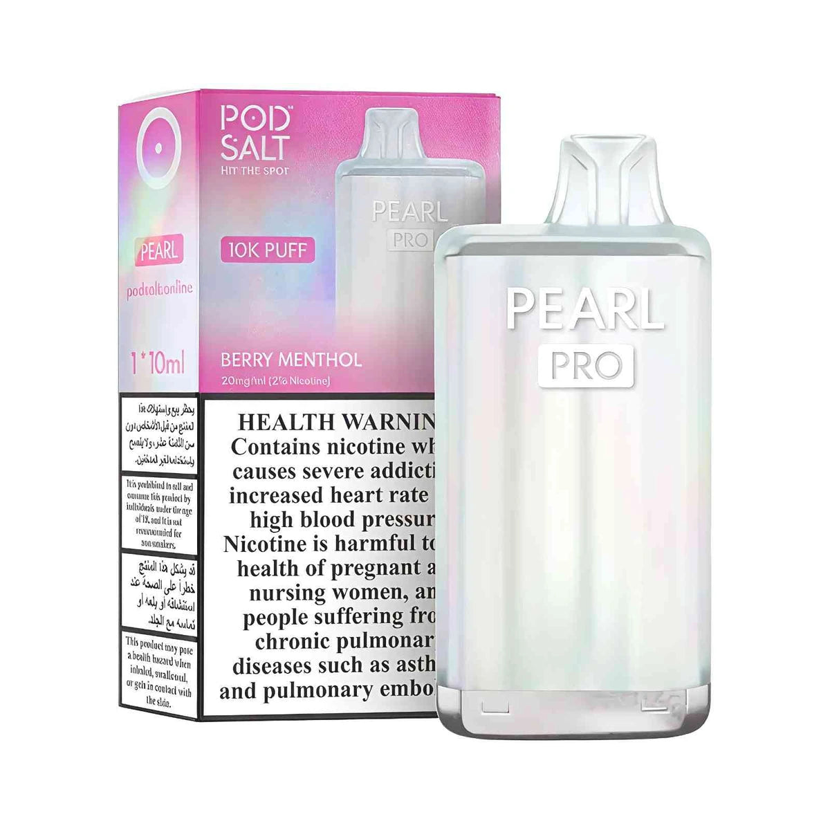 Pod Salt Pearl Pro 10000 Puffs Disposable Vape UAE Berry Menthol