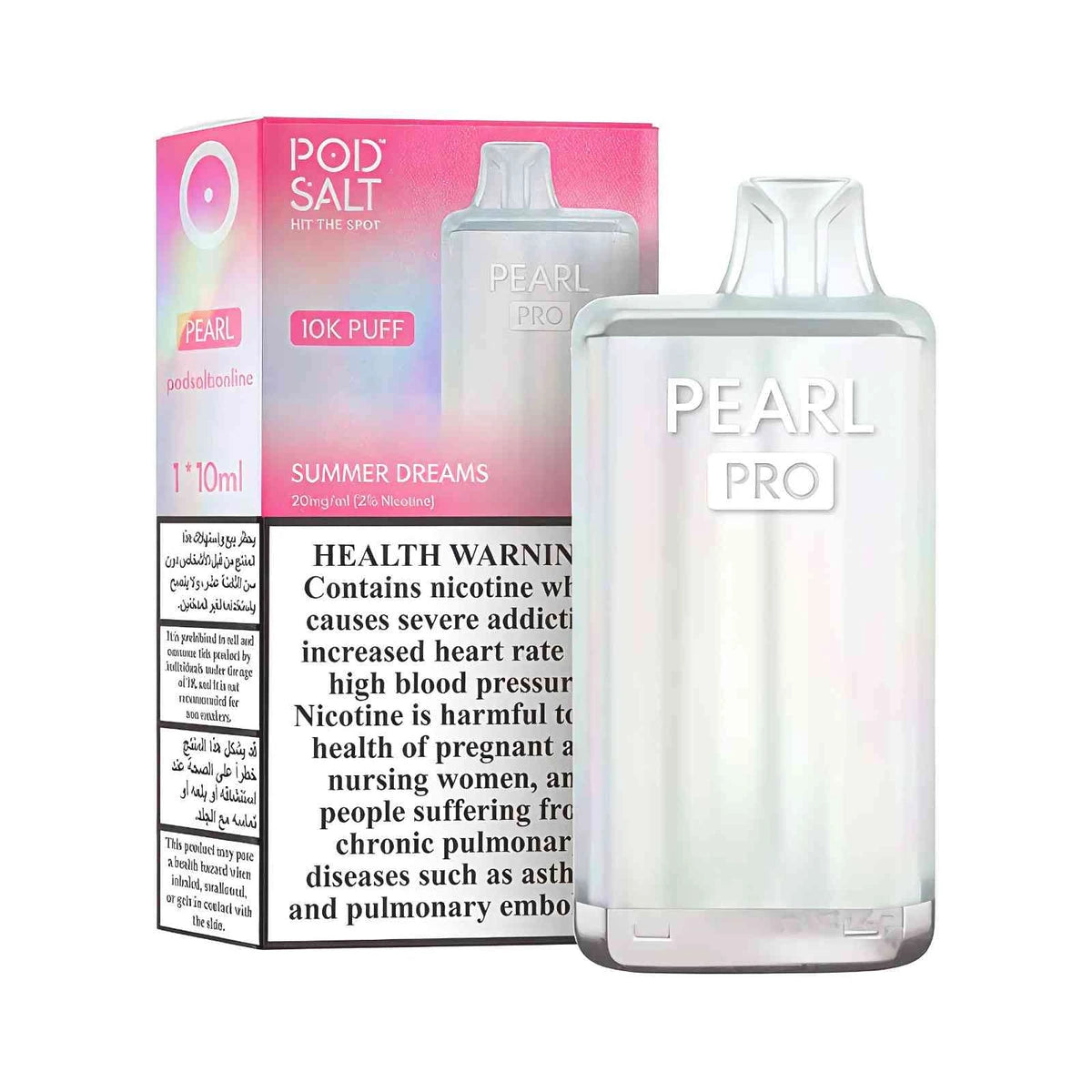 Pod Salt Pearl Pro 10000 Puffs Disposable Vape UAE Summer Dreams