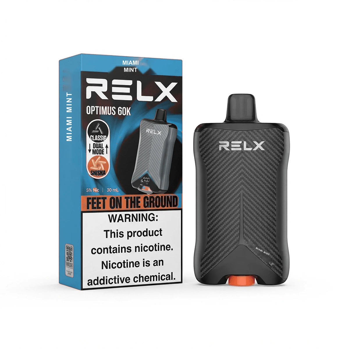 RELX Optimus 60000 Puffs Disposable Vape 50mg UAE Miami Mint