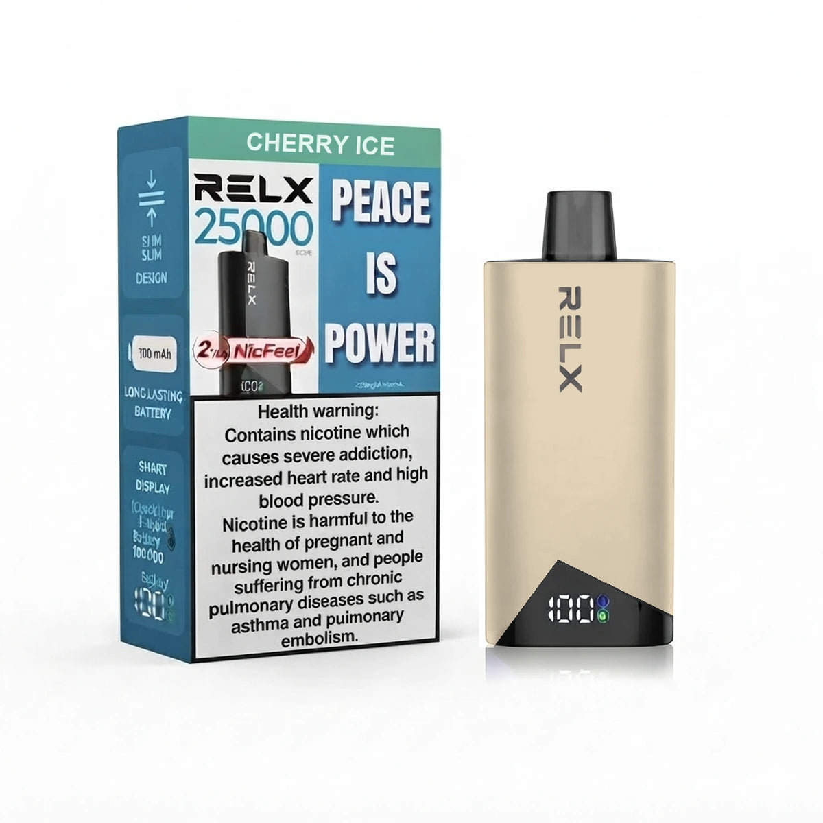 RELX Peace 25000 Puffs Cherry ice Disposable Vape UAE