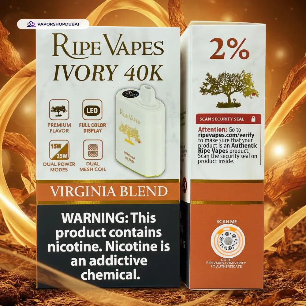 Ripe Vapes IVORY 40000 Puffs Disposable Vape In UAE