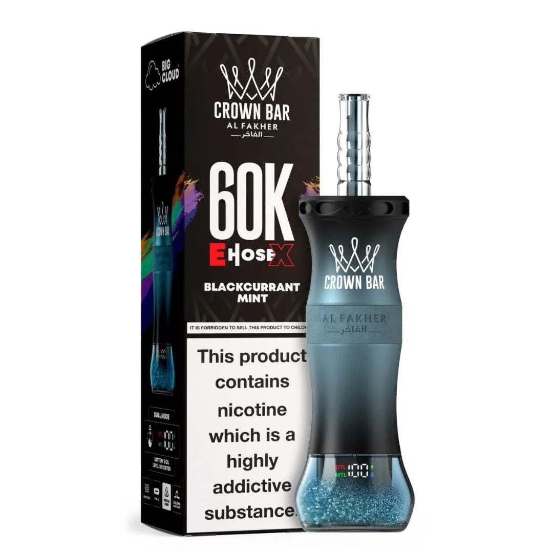 AL FAKHER E Hose X 60000 Puffs Crown Bar Disposable Vape - view 7 | Emirates Vapor UAE