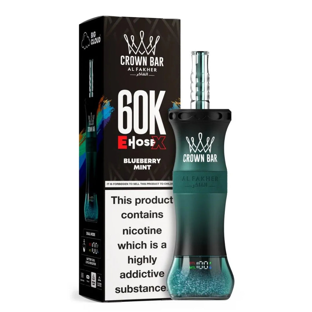 AL FAKHER E Hose X 60000 Puffs Crown Bar Disposable Vape - view 16 | Emirates Vapor UAE