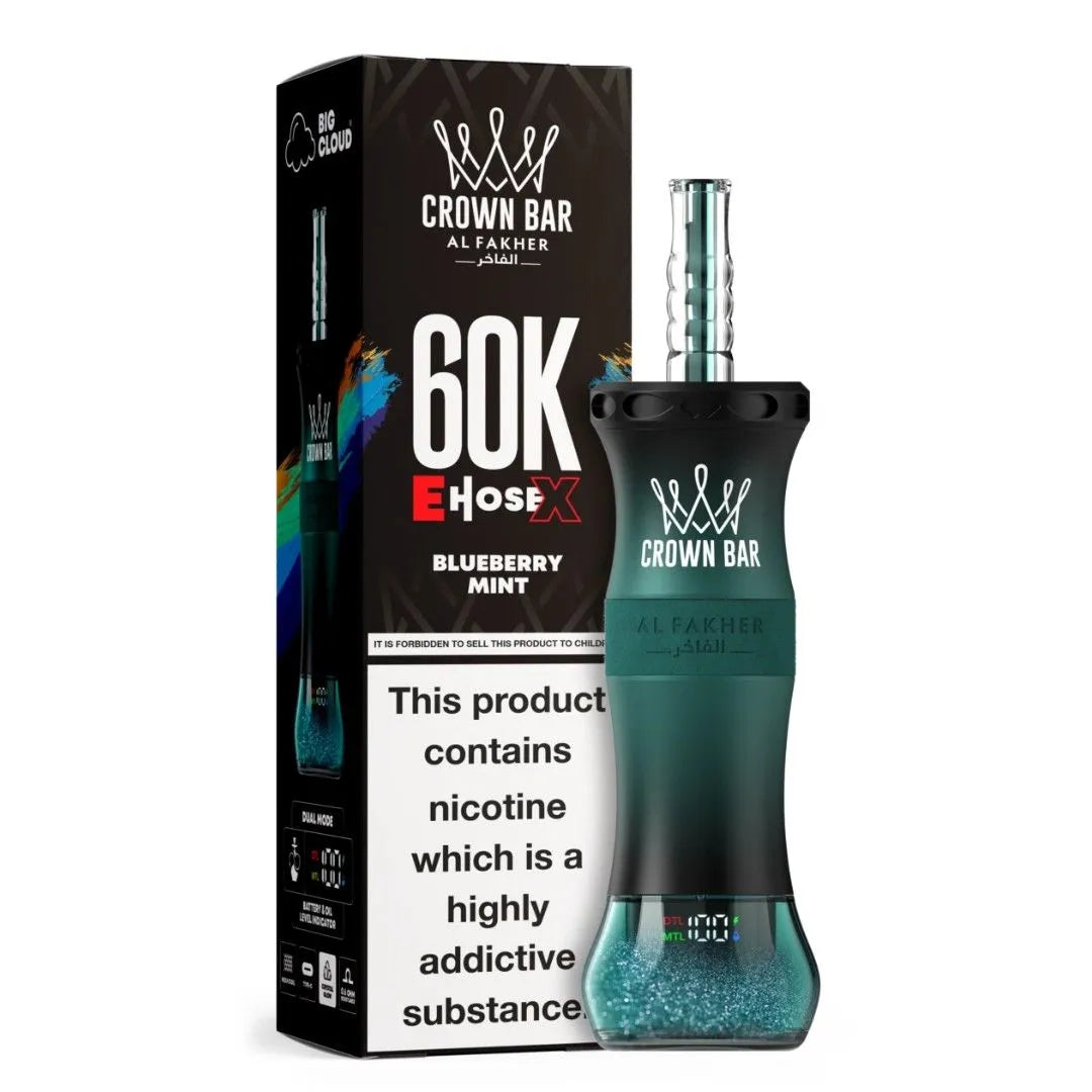 AL FAKHER E Hose X 60000 Puffs Crown Bar Disposable Vape - view 16 | Emirates Vapor UAE
