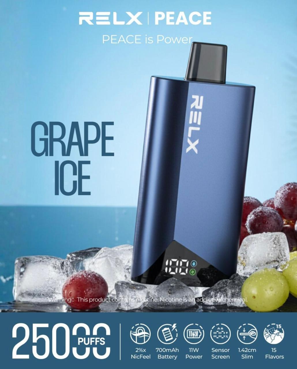 Relx Peace 25000 Puffs Disposable Vape 20MG in Dubai