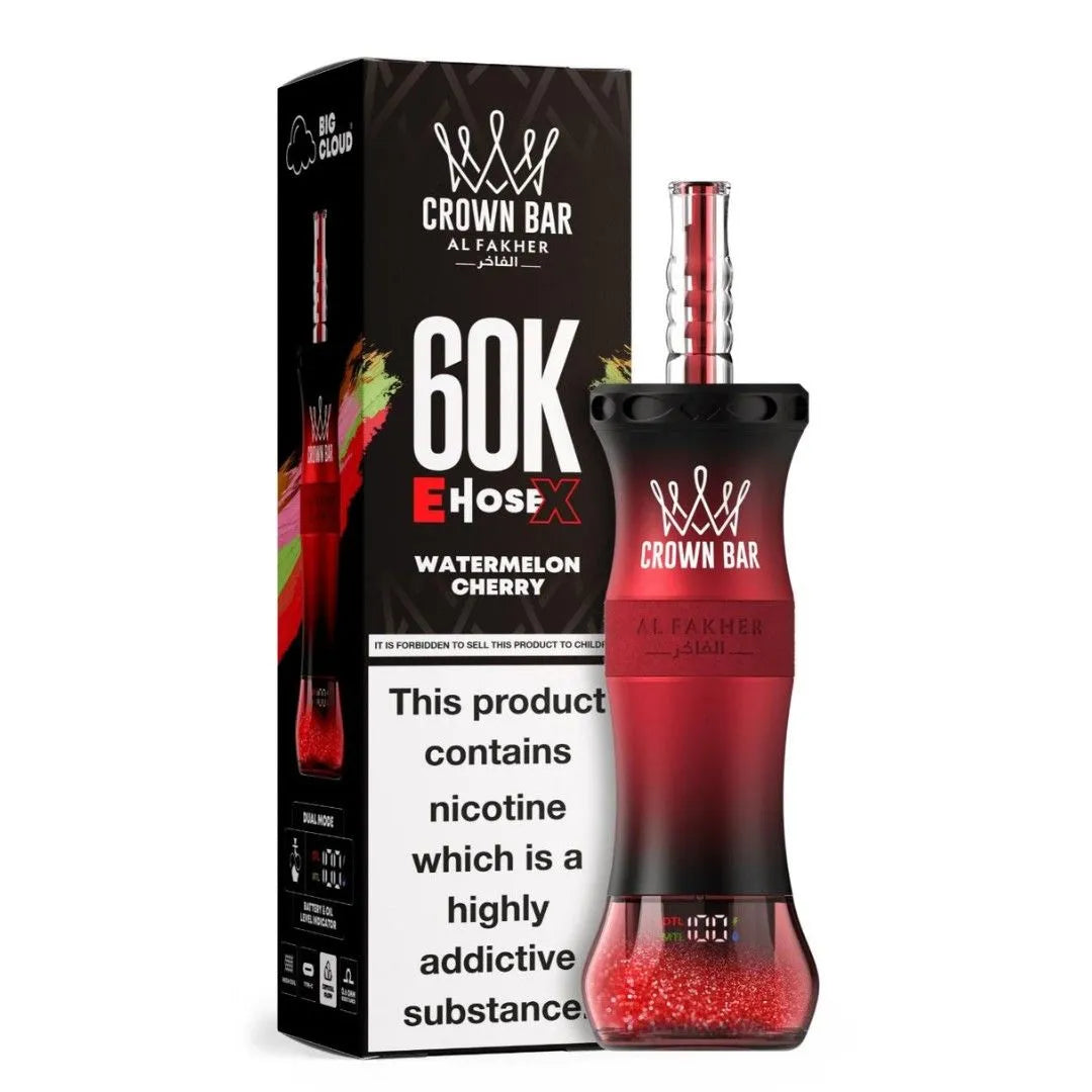 AL FAKHER E Hose X 60000 Puffs Crown Bar Disposable Vape - view 11 | Emirates Vapor UAE