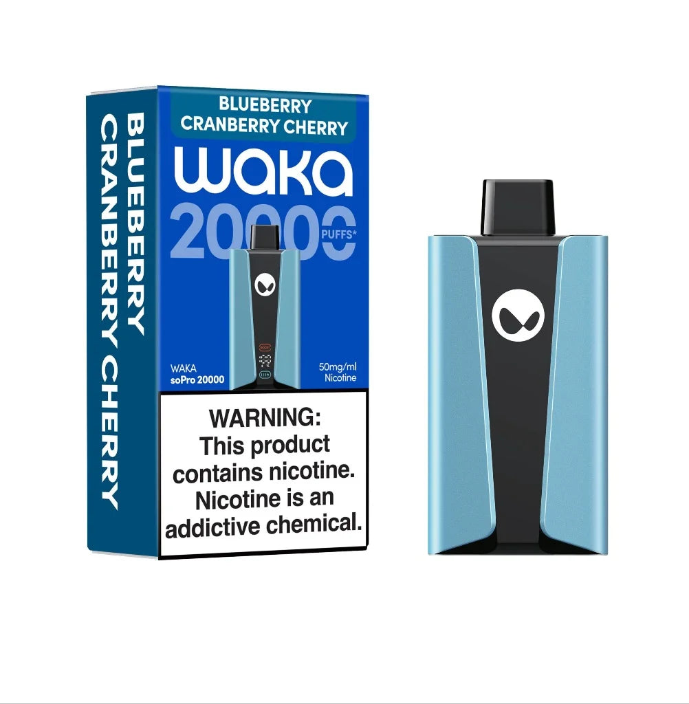 Waka Sopro 20000 Puffs 50mg Disposable Vape Blueberry cranberry cherry | Emirates Vapor UAE