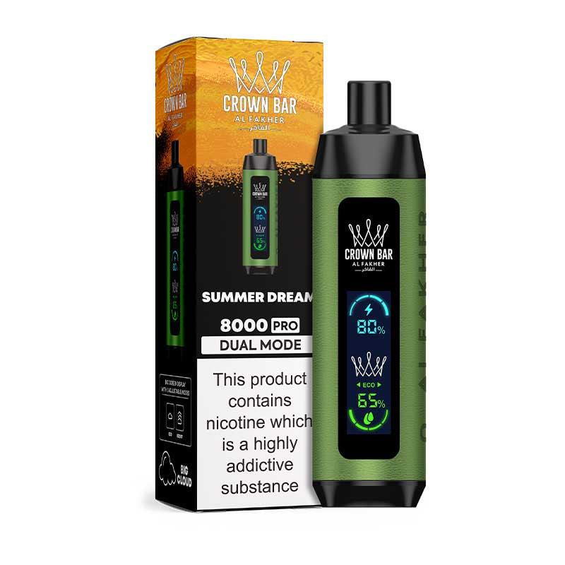 AL FAKHER CROWN BAR 8000 Puffs Disposable Vape Summer dream | Emirates Vapor UAE
