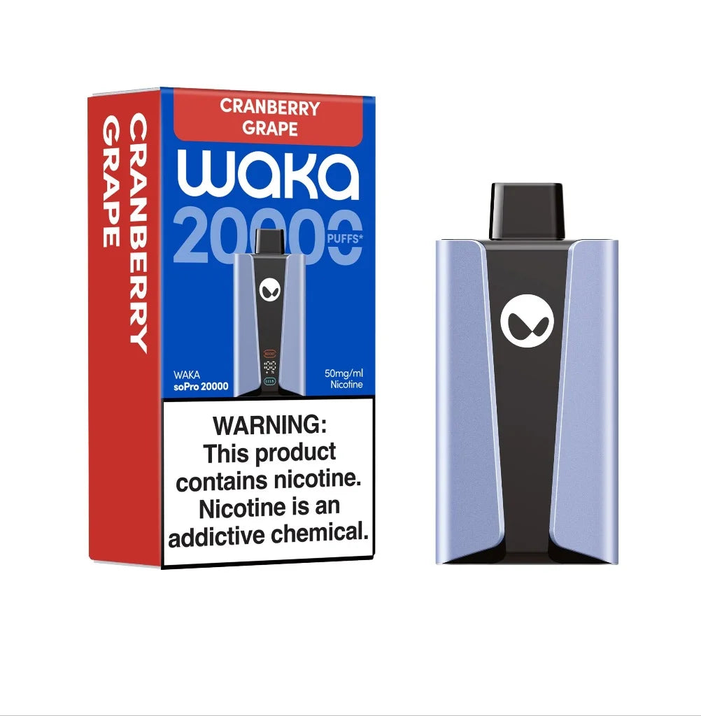 Waka Sopro 20000 Puffs 50mg Disposable Vape Cranberry grape | Emirates Vapor UAE