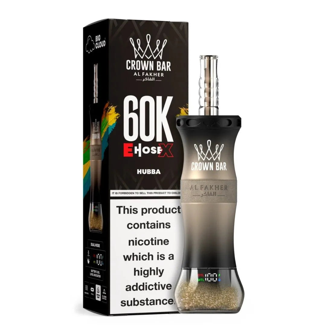 AL FAKHER E Hose X 60000 Puffs Crown Bar Disposable Vape - view 3 | Emirates Vapor UAE