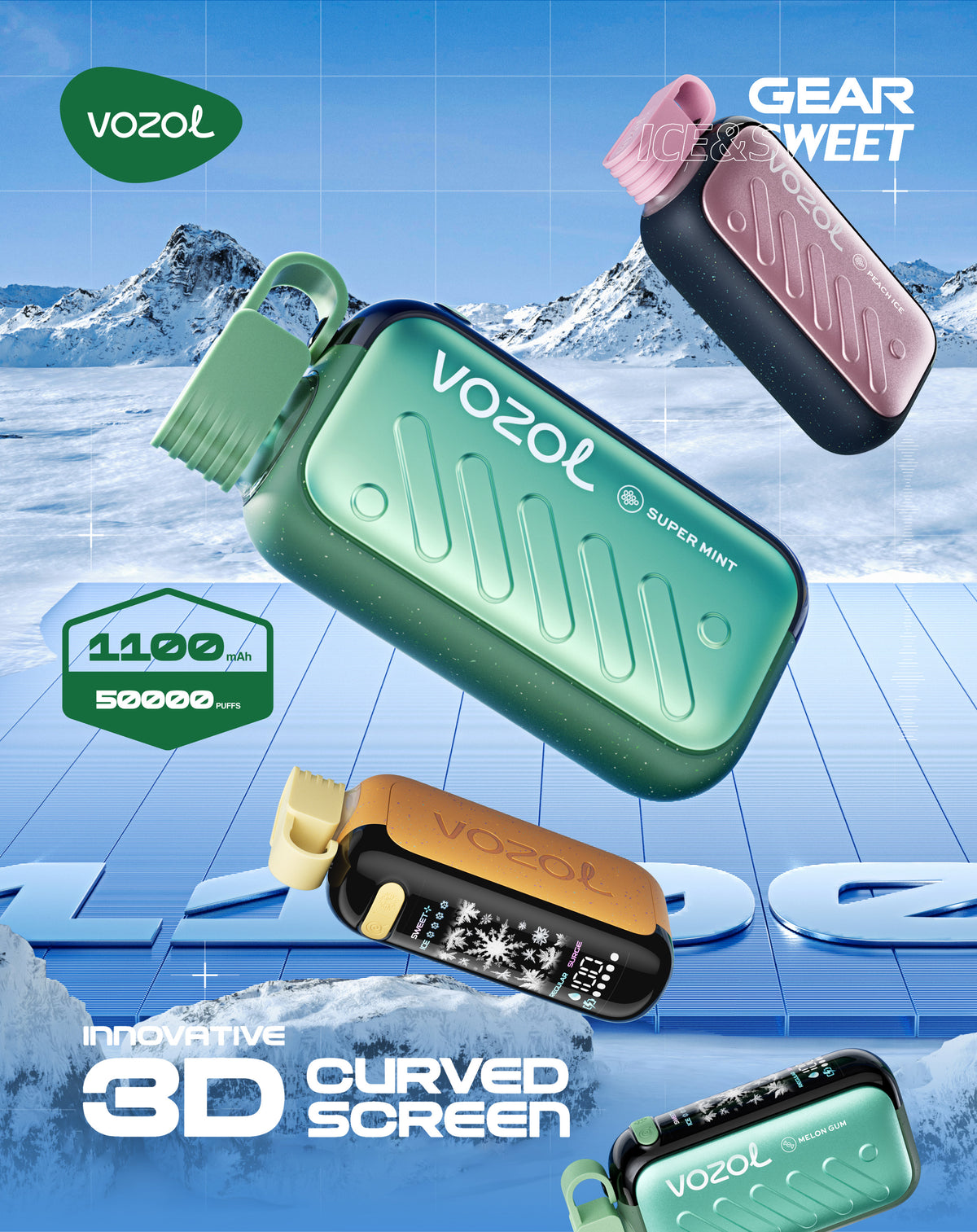 VOZOL Gear 50000 Ice & Sweet  Disposable Vape UAE