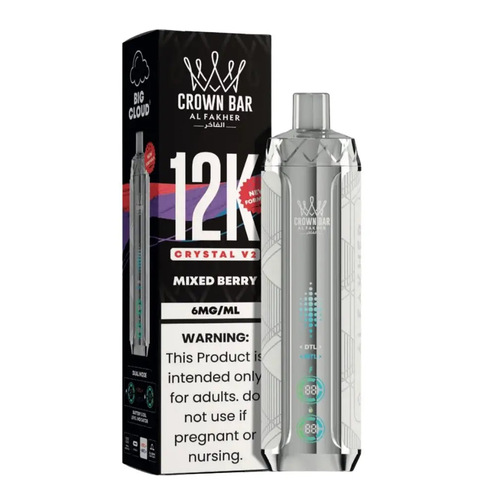 Al Fakher Crown Bar 12K Crystal V2 Disposable Vape 12000 Puffs - view 4 | Emirates Vapor UAE