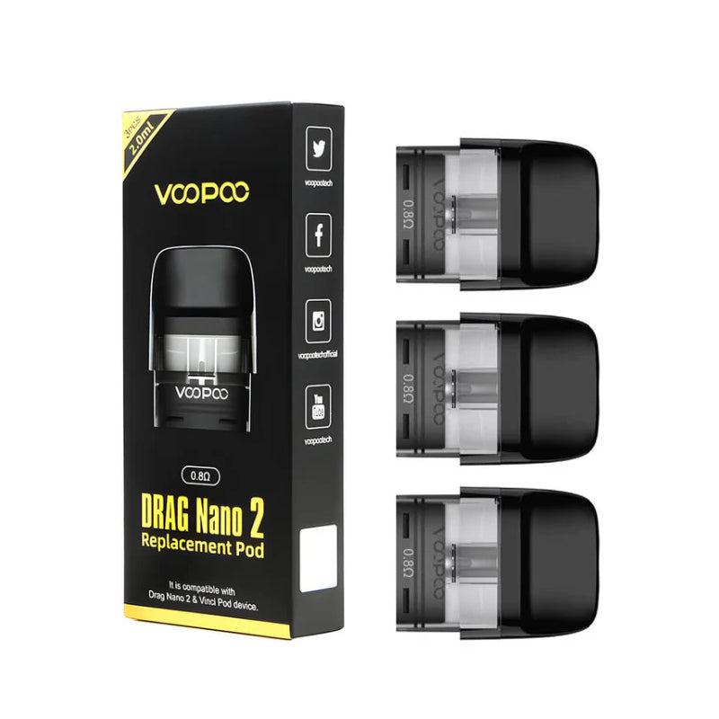 Buy Voopoo Drag Nano 2 Replacement Pods 3pcs/pack UAE