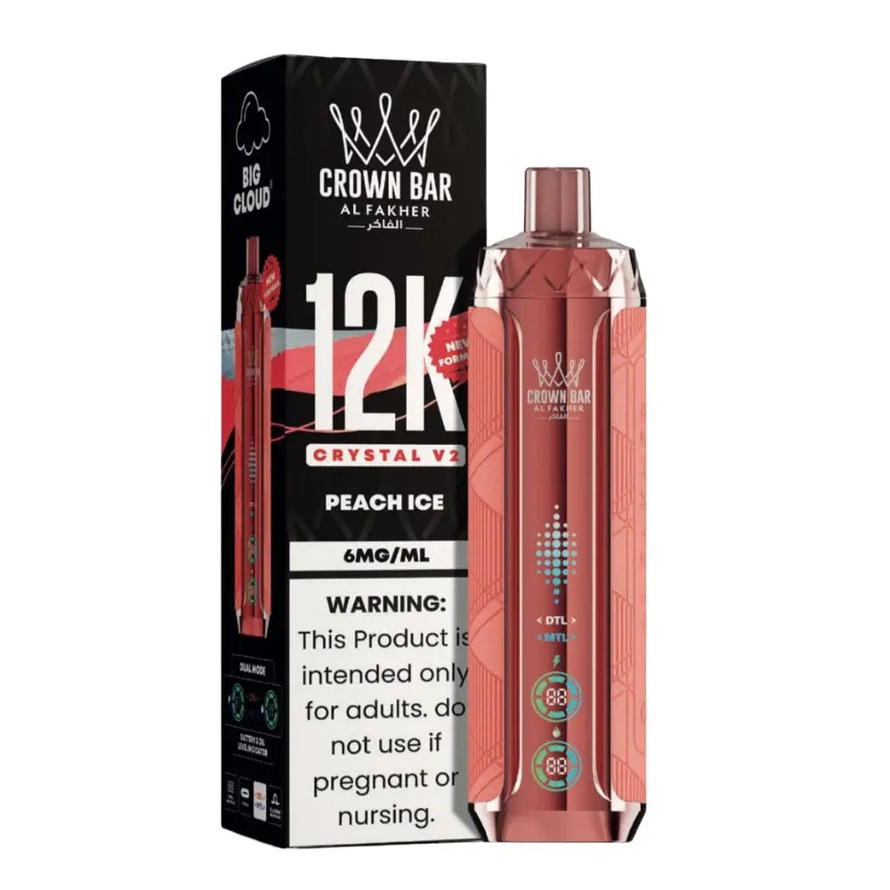 Al Fakher Crown Bar 12K Crystal V2 Disposable Vape 12000 Puffs - view 2 | Emirates Vapor UAE