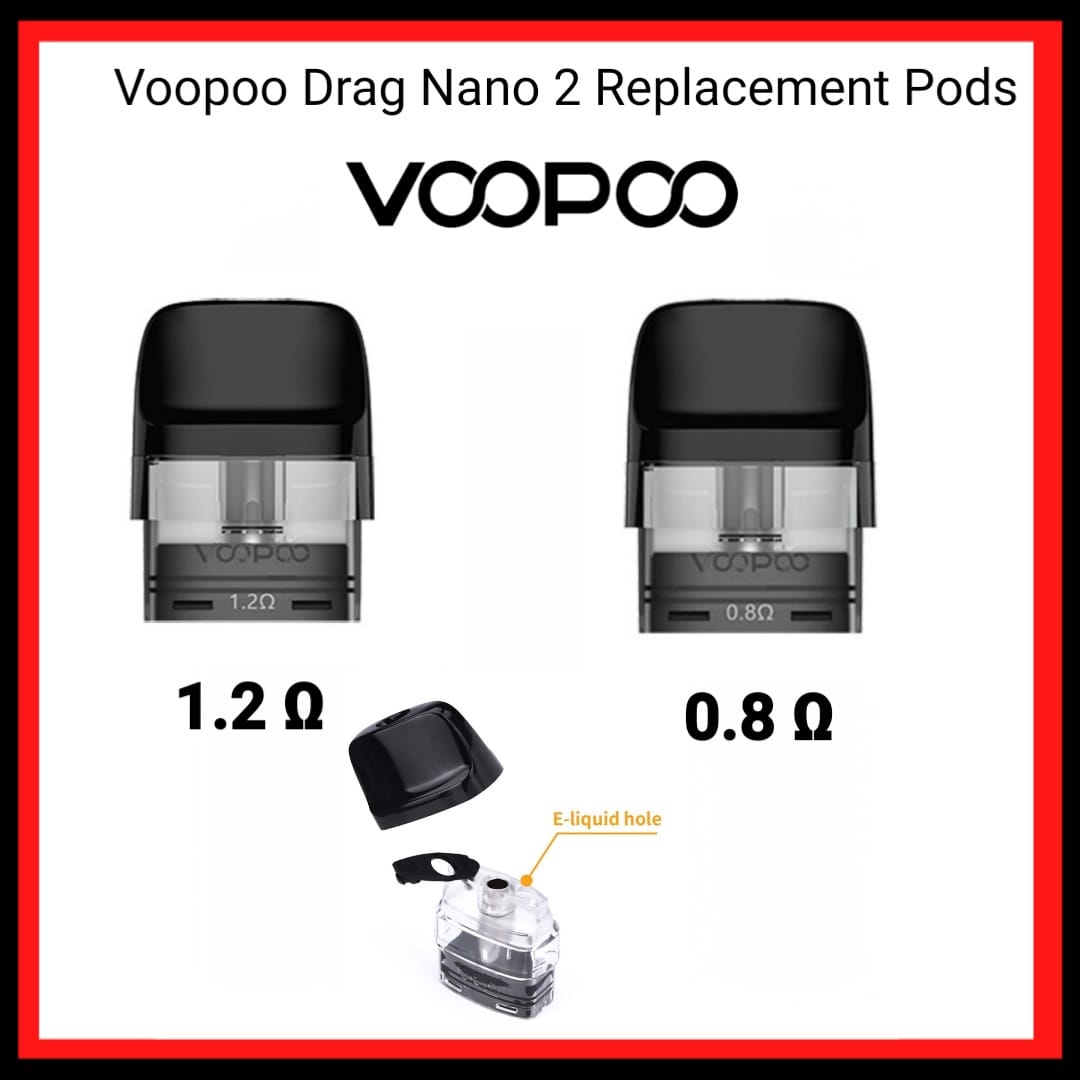 Buy Voopoo Drag Nano 2 Replacement Pods 3pcs/pack UAE