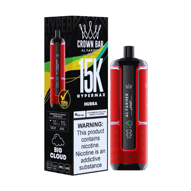 Al Fakher Crown Bar 15000 puff Hypermax in Dubai UAE