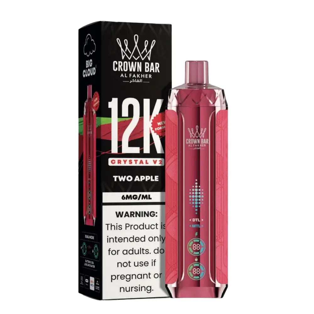 Al Fakher Crown Bar 12K Crystal V2 Disposable Vape 12000 Puffs - view 5 | Emirates Vapor UAE