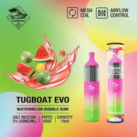 TUGBOAT EVO 4500 Puffs 50Mg Disposable Vape UAE