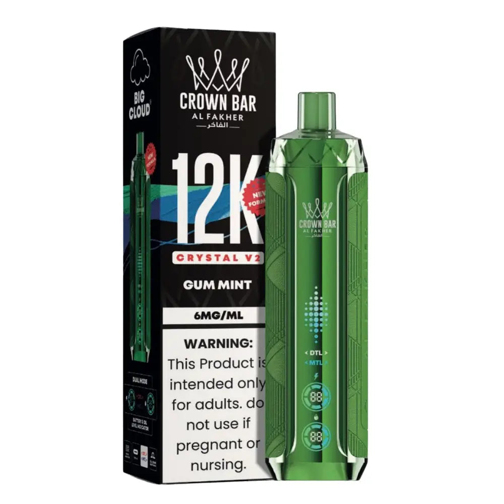 Al Fakher Crown Bar 12K Crystal V2 Disposable Vape 12000 Puffs - view 3 | Emirates Vapor UAE