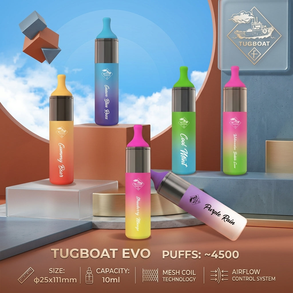 TUGBOAT EVO 4500 Puffs 50Mg Disposable Vape UAE