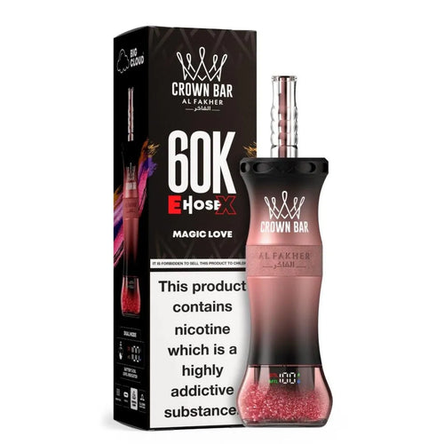 AL FAKHER E Hose X 60000 Puffs Crown Bar Disposable Vape - view 2 | Emirates Vapor UAE