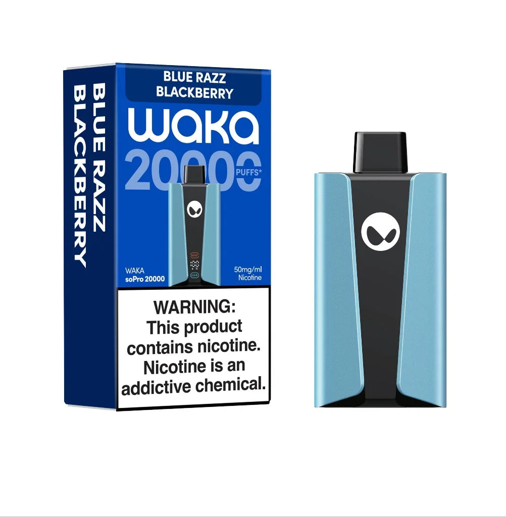 Waka Sopro 20000 Puffs 50mg Disposable Vape Blue razz blackberry | Emirates Vapor UAE