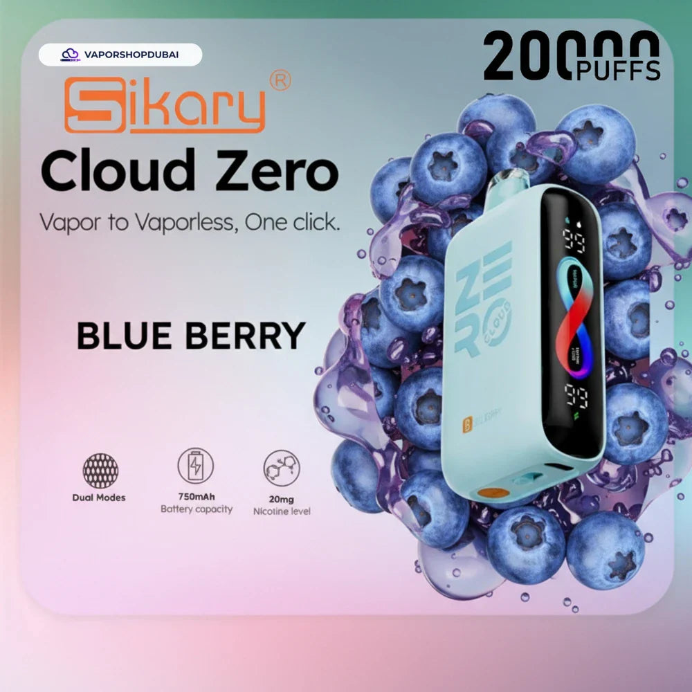 Buy Emirates Vapor Sikary Cloud Zero 20000 Puffs Disposable 20mg Dubai same-day delivery