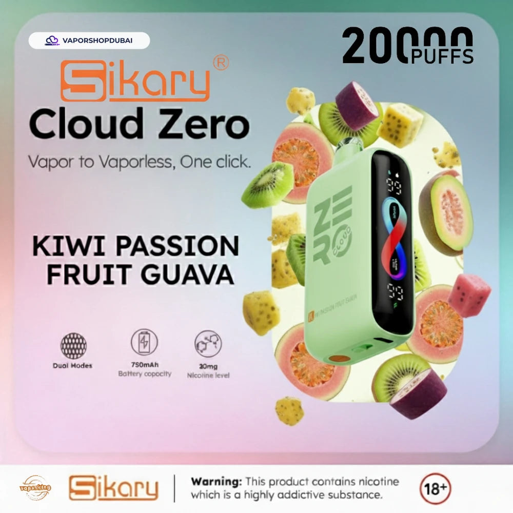 Sikary Cloud Zero 20000 Puffs Disposable 20mg In Dubai, UAE