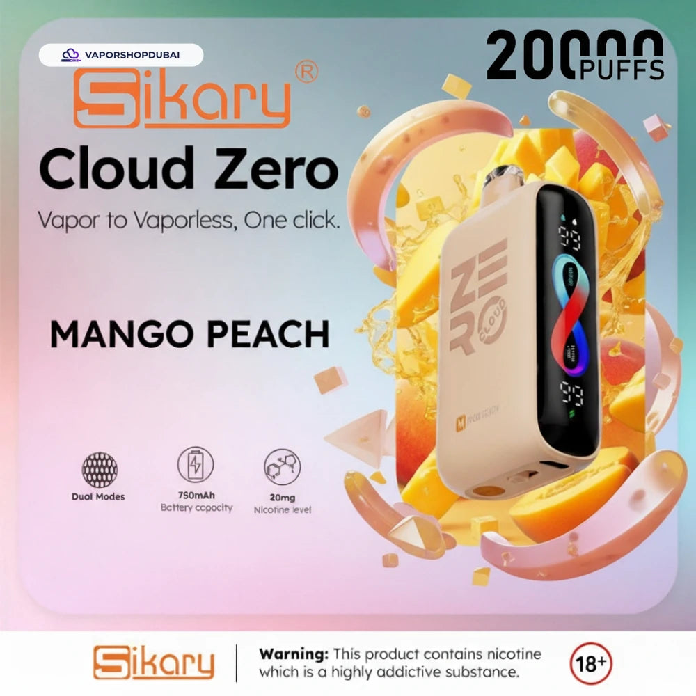Sikary Cloud Zero 20000 Puffs Disposable 20mg In Dubai, UAE