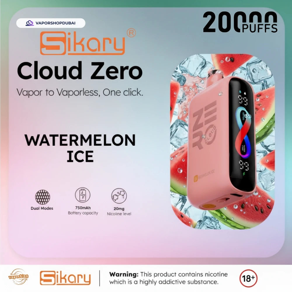 Sikary Cloud Zero 20000 Puffs Disposable 20mg In Dubai, UAE