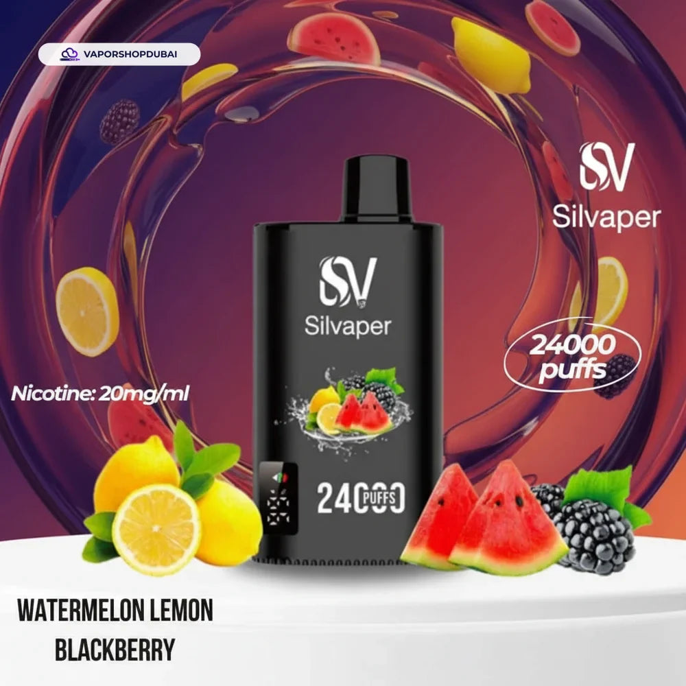 Silvaper 24000 Puffs Disposable Vape watermelon-lemon-blackberry UAE | Emirates Vapor
