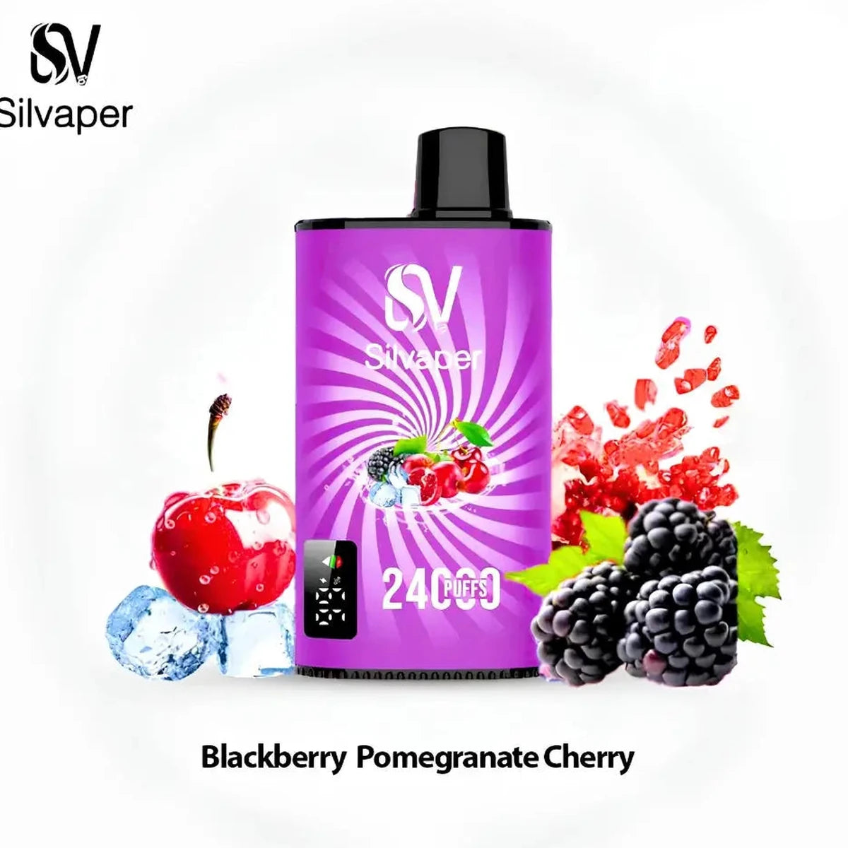 Silvaper 24000 Puffs Blackberry Pomegranate Cherry Disposable Vape UAE