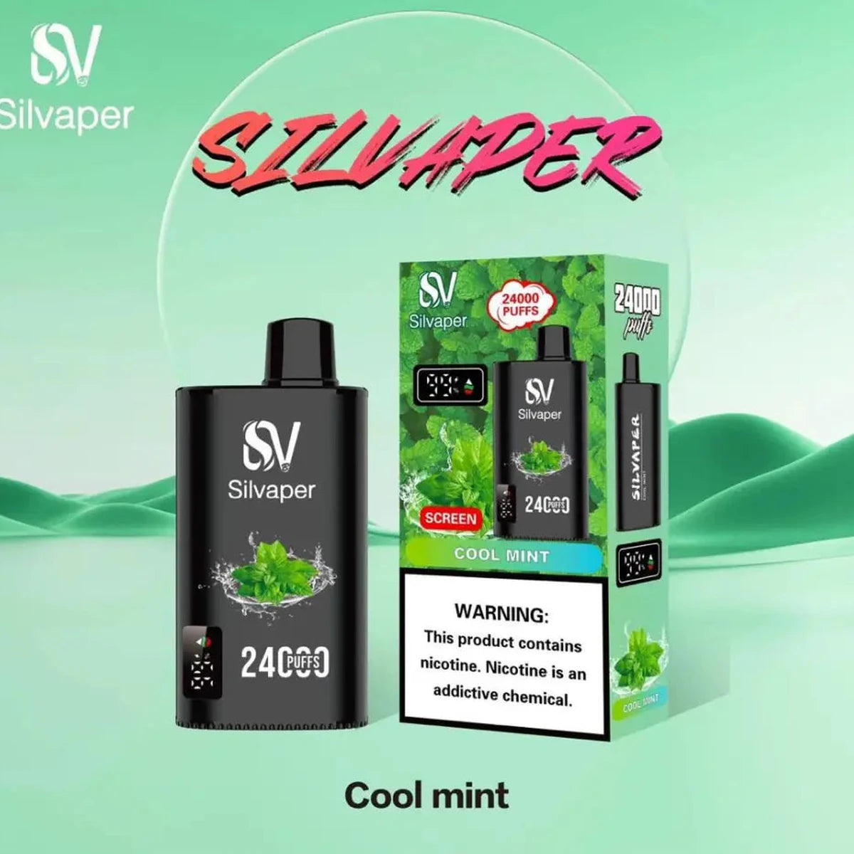 Silvaper 24000 Puffs Cool Mint Disposable Vape UAE