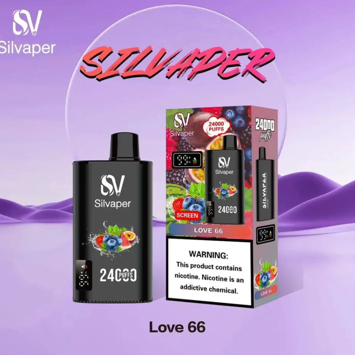 Silvaper 24000 Puffs Love 66 Disposable Vape UAE