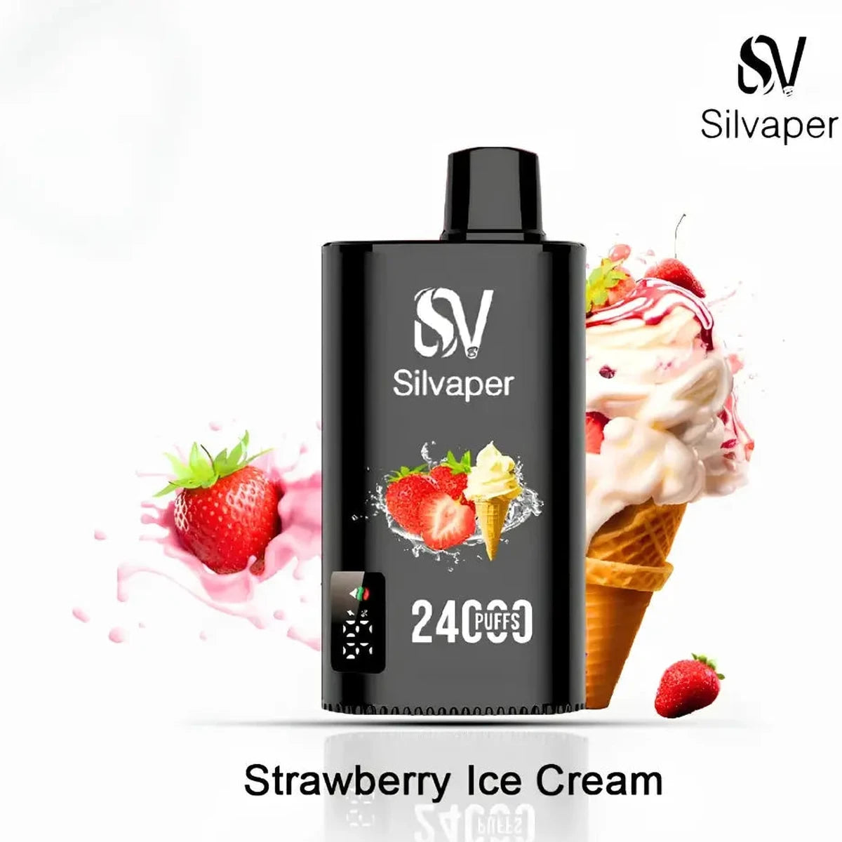 Silvaper 24000 Puffs Strawberry Ice Cream Disposable Vape UAE