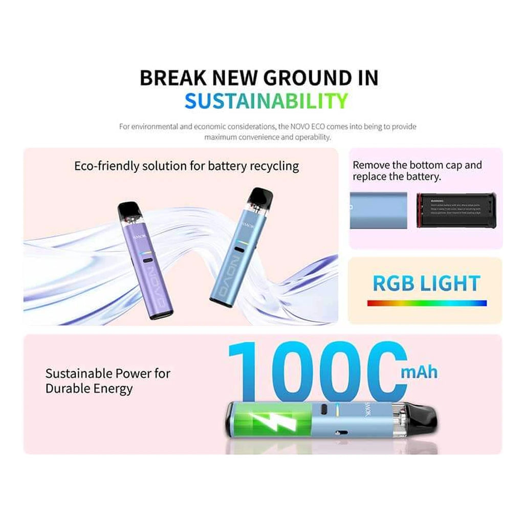 SMOK Novo Eco 30W Kit 1000mAh colors UAE | Emirates Vapor Dubai