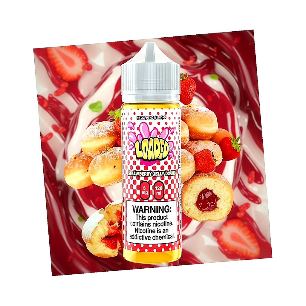 STRAWBERRY JELLY DONUT BY LOADED