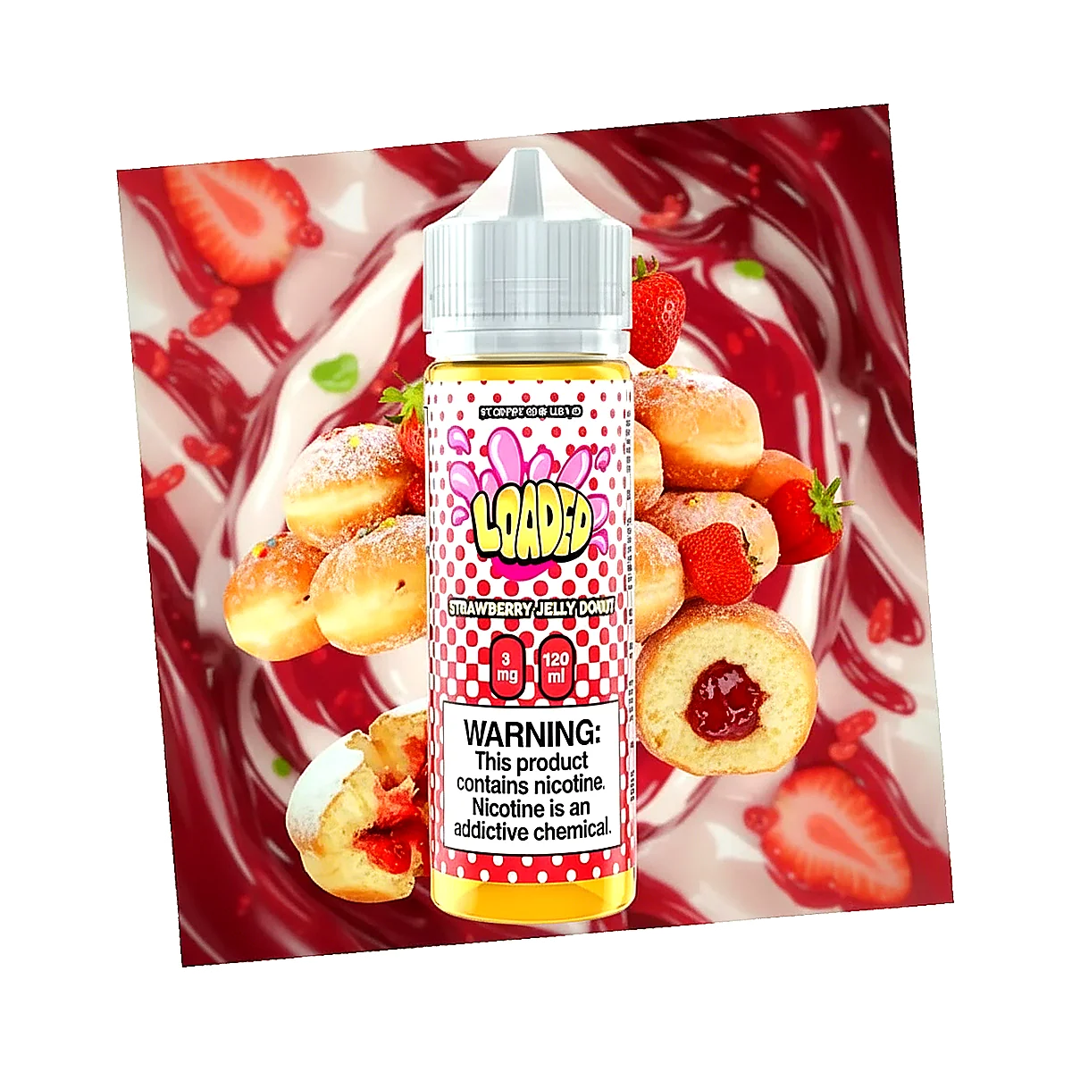 STRAWBERRY JELLY DONUT BY LOADED